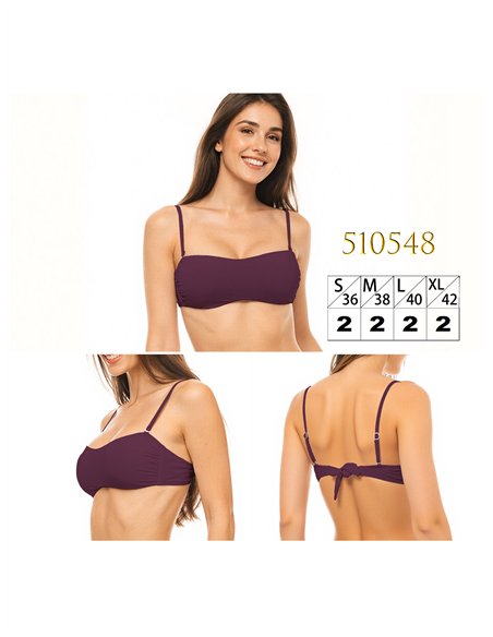 Top bikini bandeau