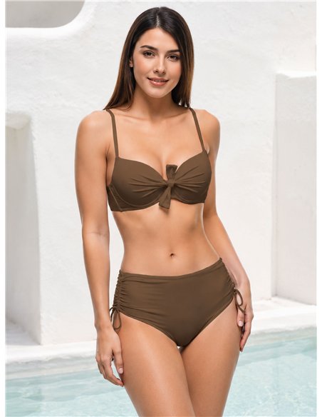Braguita bikini alta fruncida