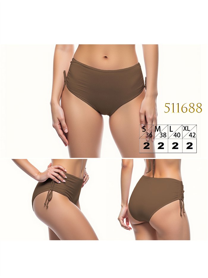 Braguita bikini alta fruncida