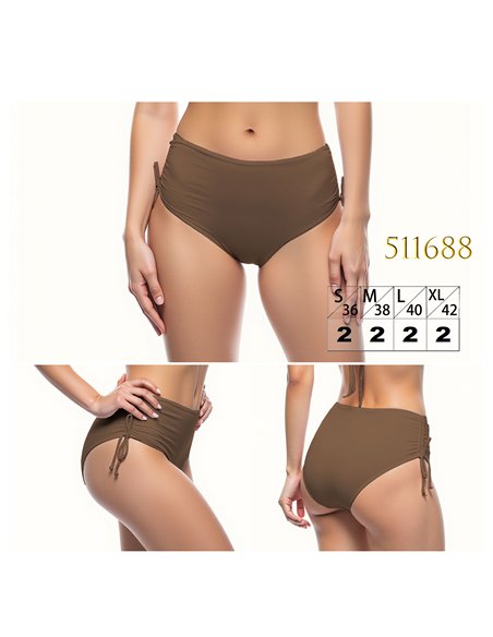 Braguita bikini alta fruncida
