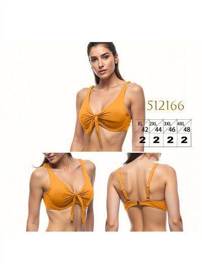Top bikini talla grande con nudo 2
