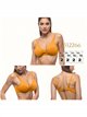 Top bikini talla grande cruzado