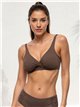 Top bikini talla grande cruzado
