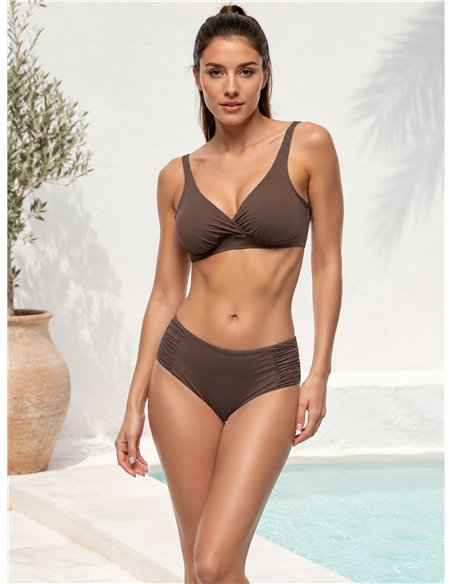 Top bikini talla grande cruzado