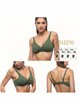 Top bikini talla grande cruzado