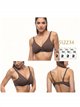 Top bikini talla grande cruzado