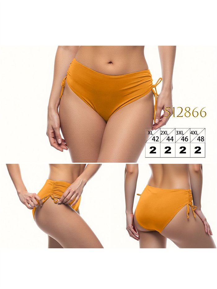 Braguita bikini fruncida talla grande