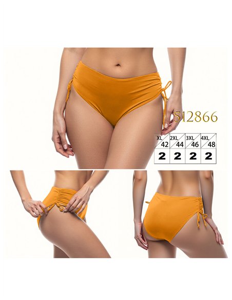 Braguita bikini fruncida talla grande
