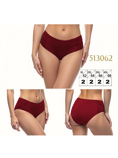 Braguita bikini alta fruncida talla grande 2