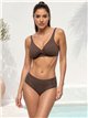 Braguita bikini alta fruncida talla grande