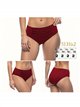 Braguita bikini alta fruncida talla grande