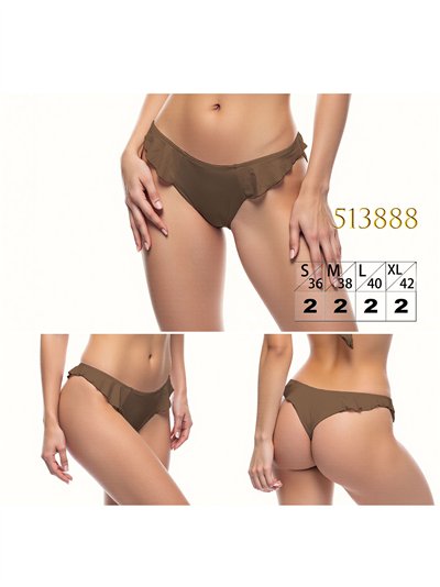Braguita bikini con volante lateral 2