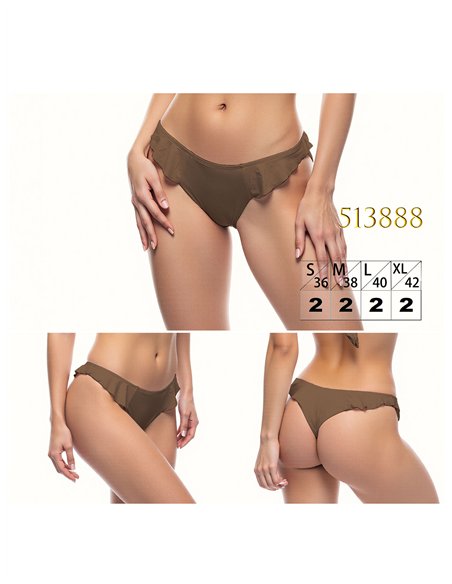 Braguita bikini con volante lateral