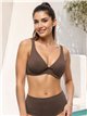 Top bikini escote pico talla grande