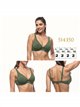 Top bikini escote pico talla grande