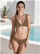 Top bikini con escote pico