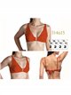 Top bikini con escote pico
