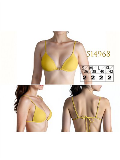 Top bikini triangular con aro 2