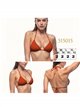 Top bikini triangular halter