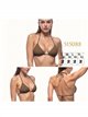 Top bikini triangular halter