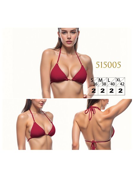 Top bikini triangular halter