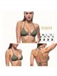 Top bikini triangular halter