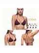 Top bikini triangular halter