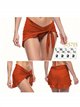 Pareo falda con volante y lazada lateral