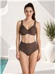 Top bikini fruncida talla grande