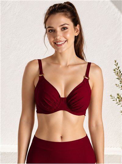 Top bikini tirantes anchos talla grande