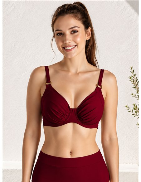 Top bikini tirantes anchos talla grande