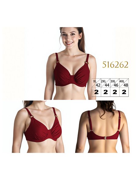 Top bikini tirantes anchos talla grande