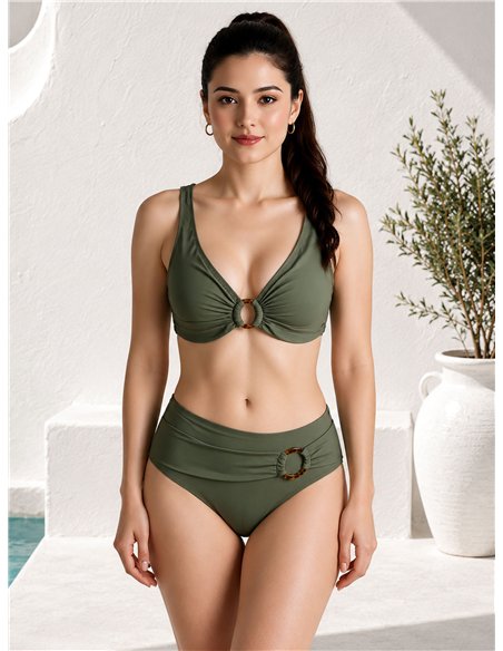 Braguita bikini cintura alta con aro talla grande