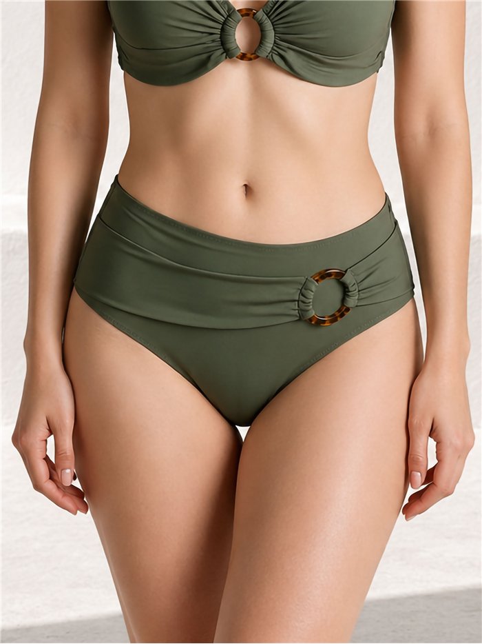 Braguita bikini cintura alta con aro talla grande