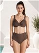 Braguita bikini cintura alta lisa talla grande