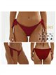 Braguita bikini con lazadas laterales y ribete