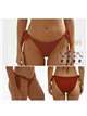 Braguita bikini con lazadas laterales y ribete