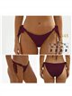 Braguita bikini con lazadas laterales y ribete