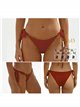 Braguita bikini con lazadas laterales y ribete