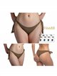 Braguita bikini con lazadas laterales y ribete