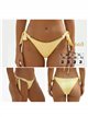 Braguita bikini con lazadas laterales y ribete