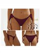 Braguita bikini con lazadas laterales y ribete