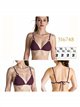 Top bikini triángulo con anillas decorativas