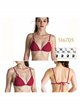 Top bikini triángulo con anillas decorativas