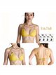 Top bikini triángulo con anillas decorativas