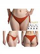 Braguita bikini con lazadas laterales con anillas decorativas