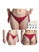 Braguita bikini con lazadas laterales con anillas decorativas