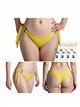 Braguita bikini con lazadas laterales con anillas decorativas