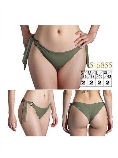 Braguita bikini con lazadas laterales con anillas decorativas 2