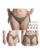 Braguita bikini con lazadas laterales con anillas decorativas